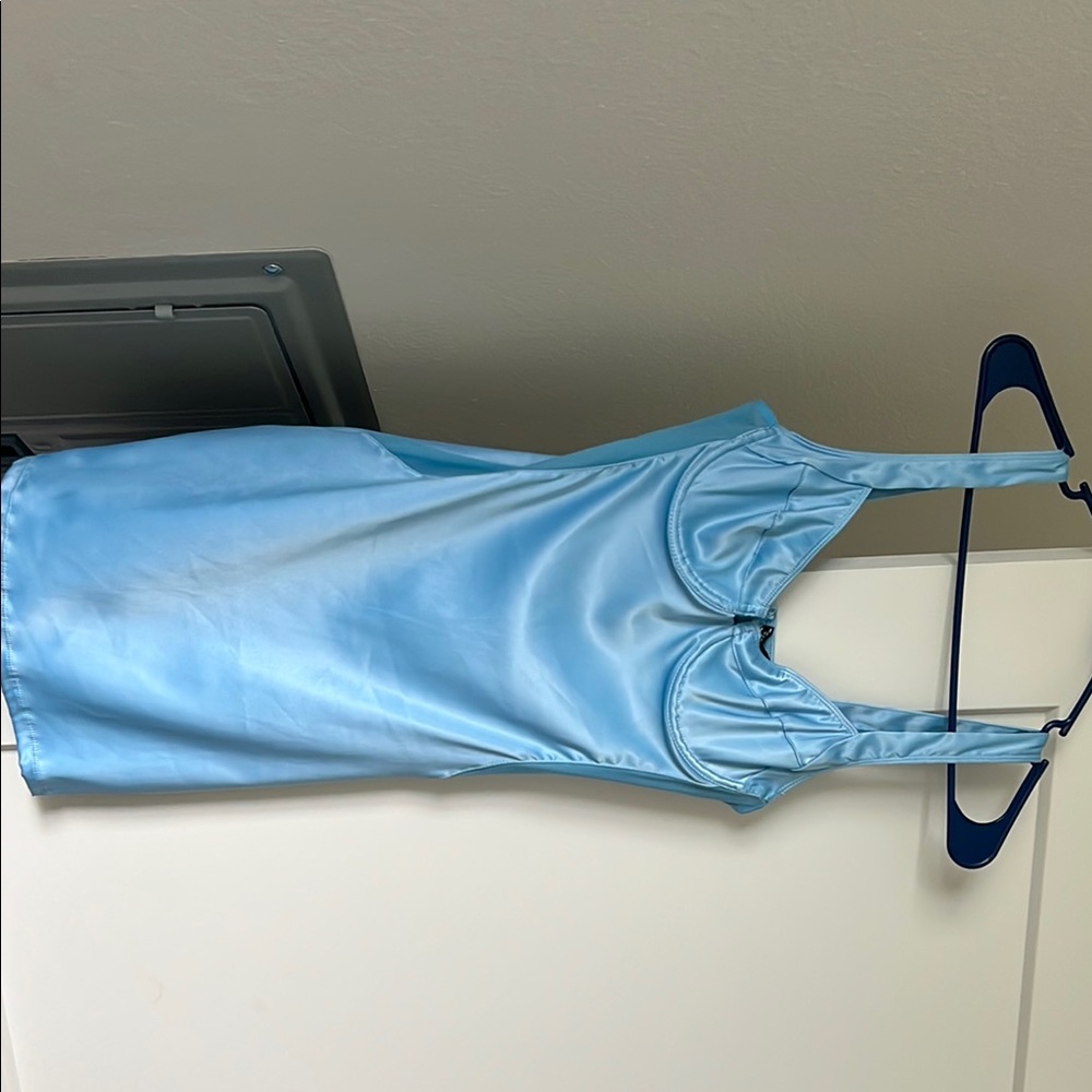 Fashion Nova Light Blue Mini Dress